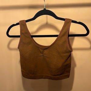 Tan crop top